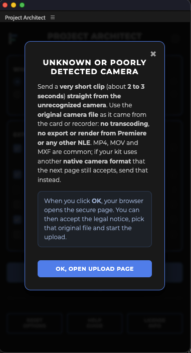 Send a 2 to 3 second original clip from the camera or card, not an export.